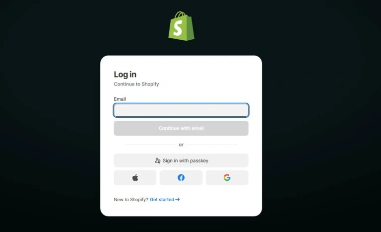 DailyFulfill Shopify account sign-in screen