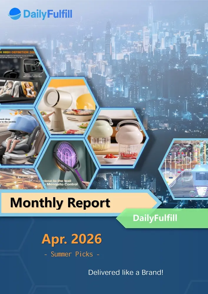 DailyFulfill Monthly Report cover — Top 50 Winning Products